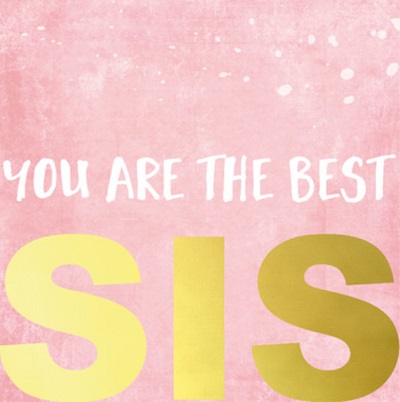 You are the best sis